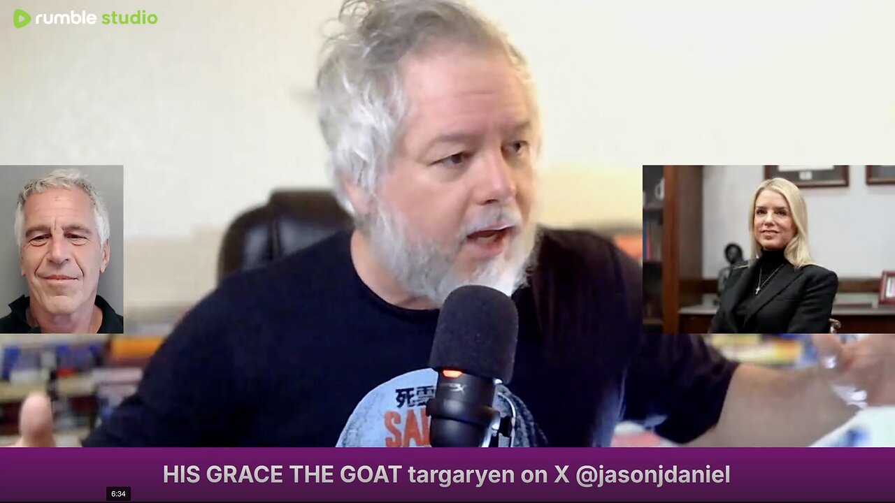 Jason J Daniel Show #143 Ghost of Epstein keeps winning, Pam Bondi catfishes the world