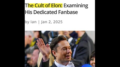 Musk has a CULT FOLLOWING