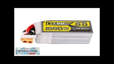 TATTU R-LINE V5.0 22.2V 1550mAh 150C 6S1P LiPo Battery XT60 Plug Review