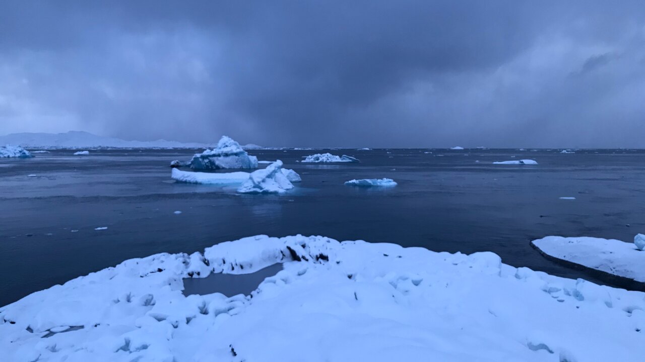 Blue Ice - a Sign of Spring – on Baal's River