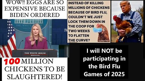 Why obama-Biden regime ordered 100 million chickens slaughtered in the final days of his Presidency? Covid Plandemic 2.0?