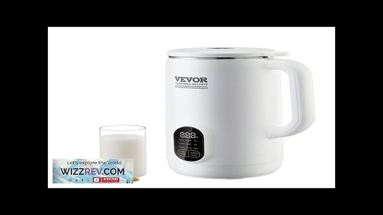 VEVOR Nut Milk Maker 9-in-1 Soy Milk Maker with 12-Leaf Blades 800ML Review