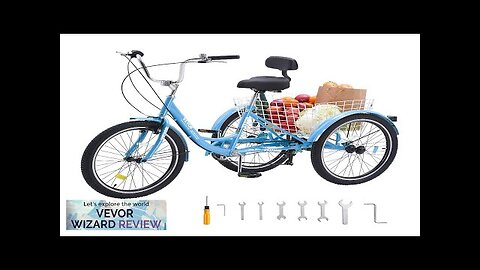 VEVOR Adult Tricycles Bike 7 Speed Adult Trikes 26 Inch Three-Wheeled Bicycles Review