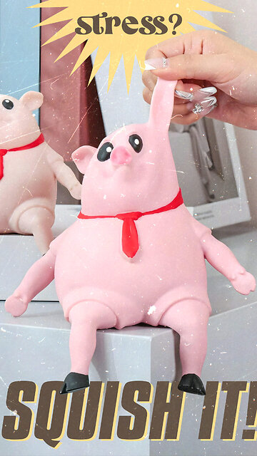 Elastic Squishy Pig Anti-Stress Toy