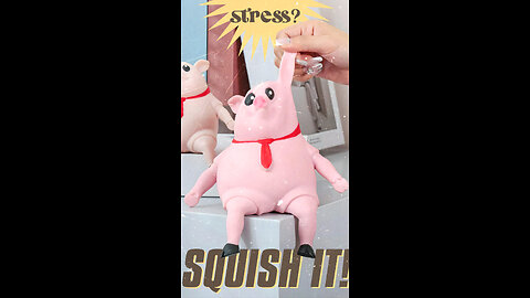 Elastic Squishy Pig Anti-Stress Toy