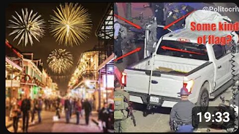 THE NEW YEAR STARTS WITH A F⚠️LSE FL⚠️G BANG 🏁! TRUCK WITH ISIS FLAG RUNS OVER CROWD IN NEW ORLEANS!