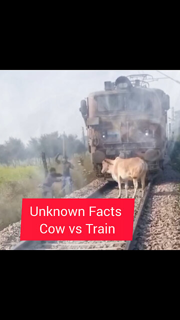 Unknown Facts. Why a cow and other animals are stoped the train and other vahicals.?