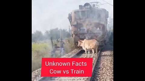 Unknown Facts. Why a cow and other animals are stoped the train and other vahicals.?