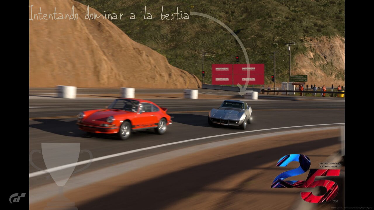 ¡¡Sacando toda la potencia del Corvette Stringay C3 en una carrera histórica!!🚘​⌛​🏜️​