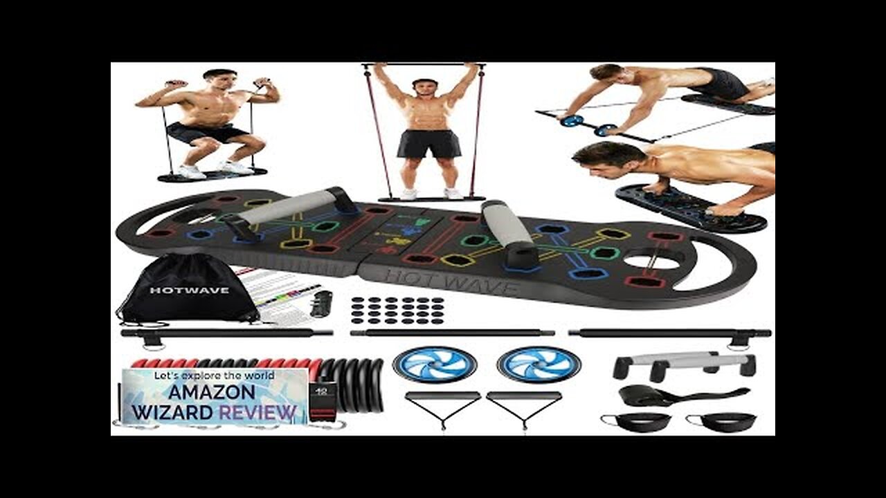 HOTWAVE Portable Exercise Equipment with 16 Gym Accessories.20 in 1 Push Review