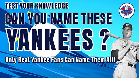 Only DIE HARD Yankee Fans Can Name All Of These Yankee Greats? (HARD)