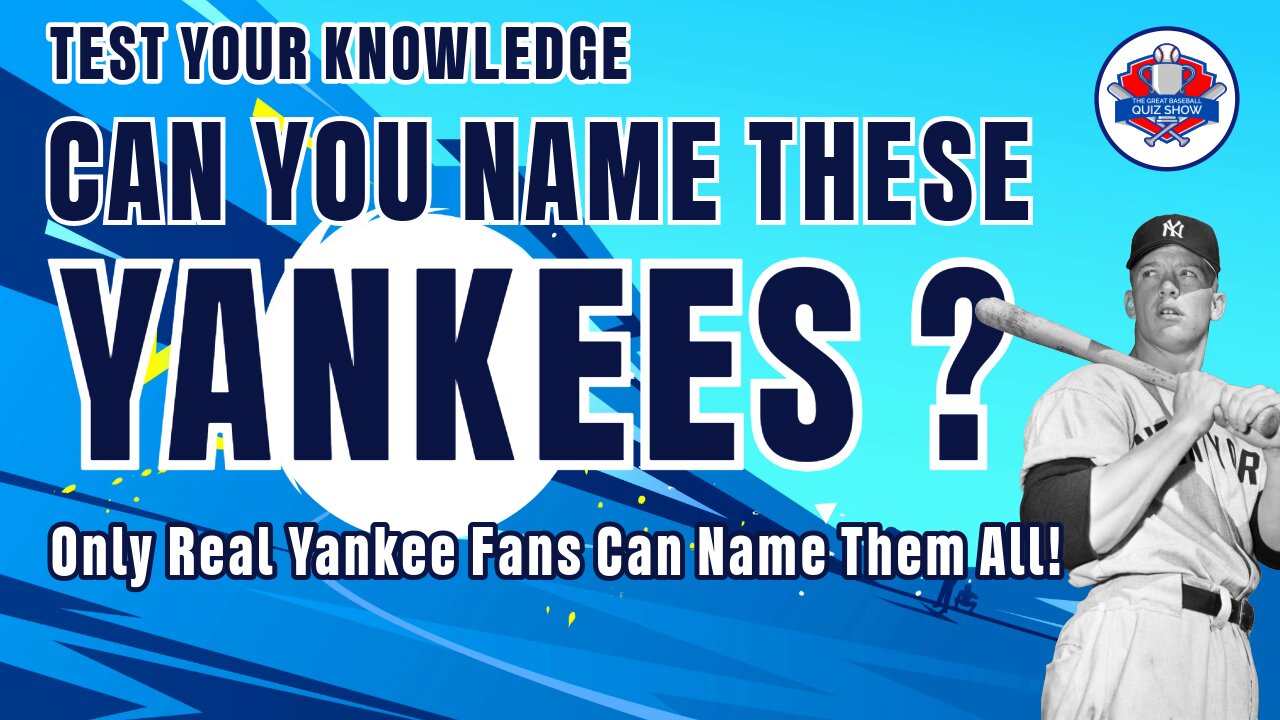 Only DIE HARD Yankee Fans Can Name All Of These Yankee Greats? (HARD)