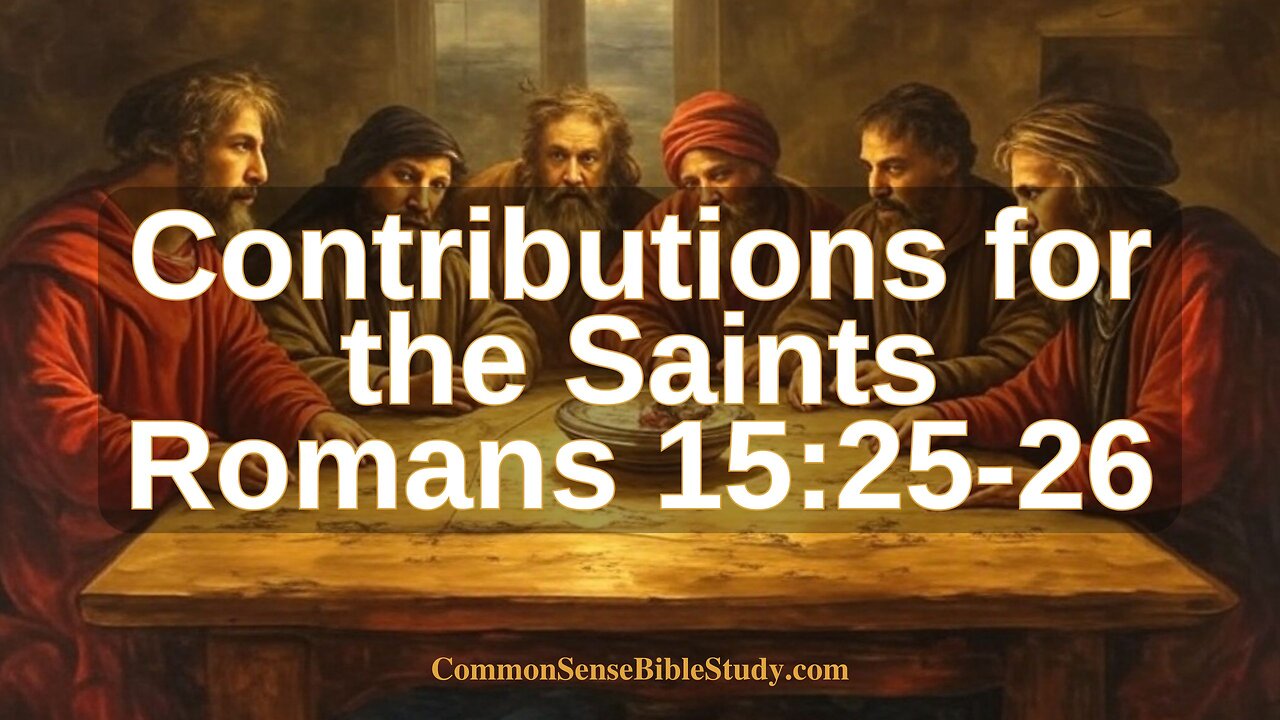 Why did the Jerusalem saints need help in Romans 15:25-26?