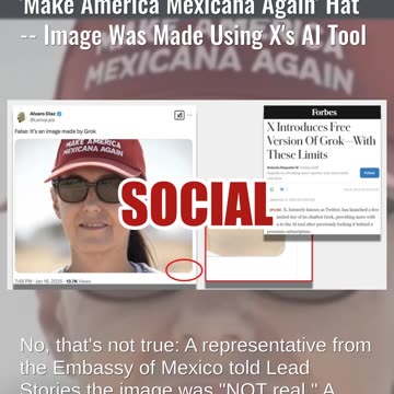 Fact Check: Mexican President Claudia Sheinbaum Did NOT Wear 'Make America Mexicana Again' Hat