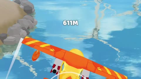 Plane Evolution: Flying over water 934 Meters