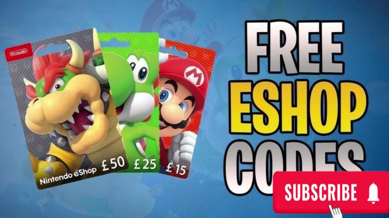 Free Nintendo Gift Card Codes - Free Nintendo eShop Codes [2025]