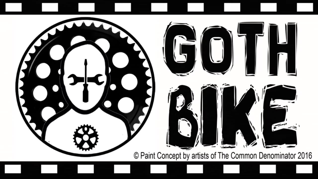 Goth Bike - a custom bicycle paint job by ©Matt Foley