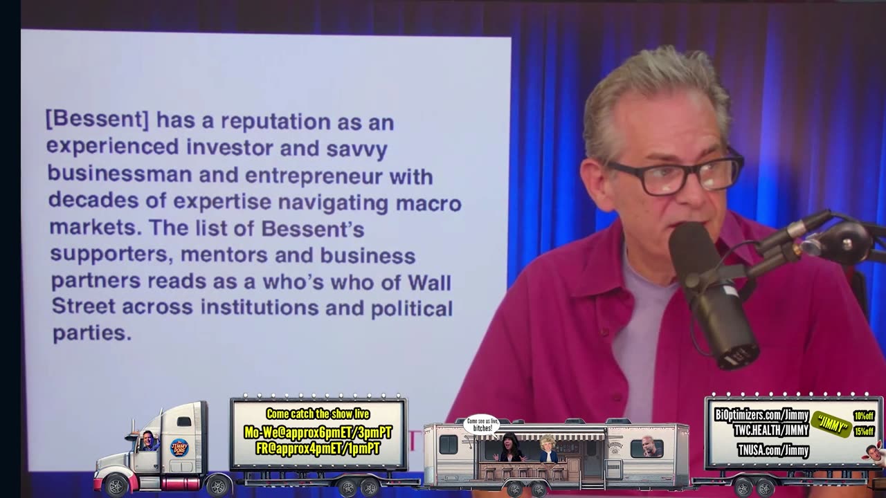 Scott Bessent, former Wolf's Head president, Soros & Brown Brothers Harriman pawn picked as Trump Treasury head▮The Jimmy Dore Show