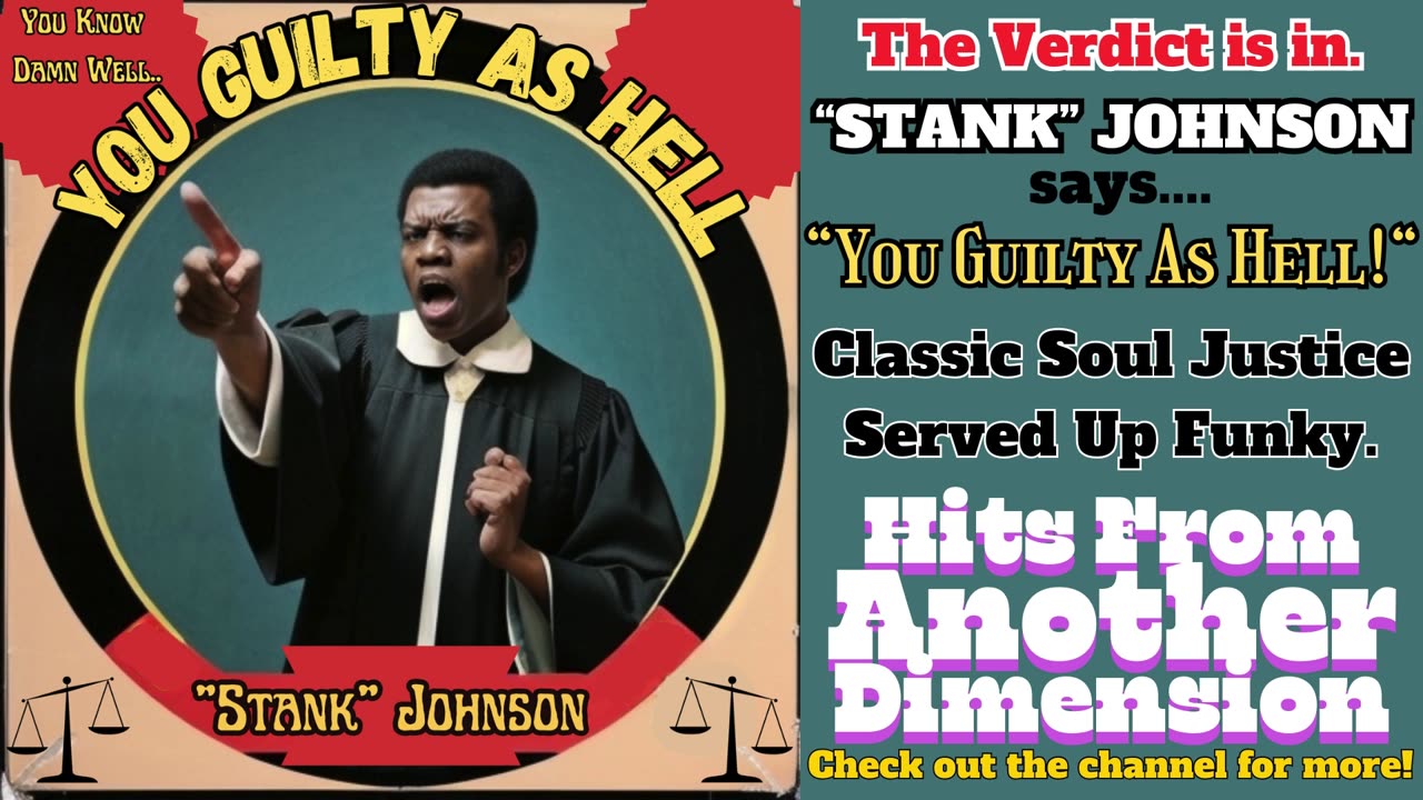 "Stank" Johnson YOU GUILTY AS HELL- Fantasy R&B Funk Soul HITS FROM ANOTHER DIMENSION Obscure Vinyl