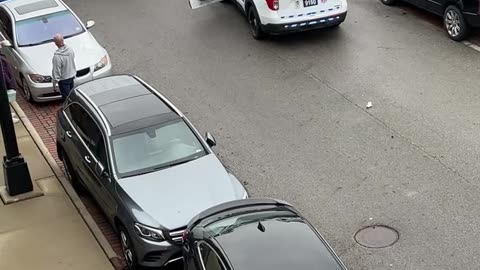 Disoriented Driver Crashes Into Multiple Parked Vehicles