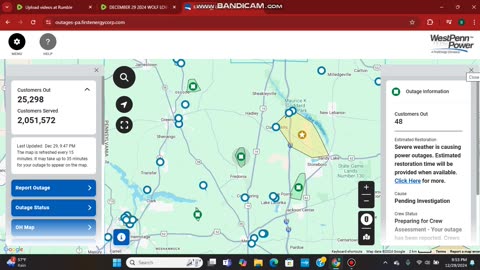 DECEMBER 29 2024 TRACKING POWER OUTAGES PART 1