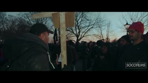 Muslims walking away from defending wife beating in the Qur'an - (Preacher James) - Speakers Corner