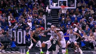 Milwaukee Bucks - Dame buries it before the halftime buzzer.