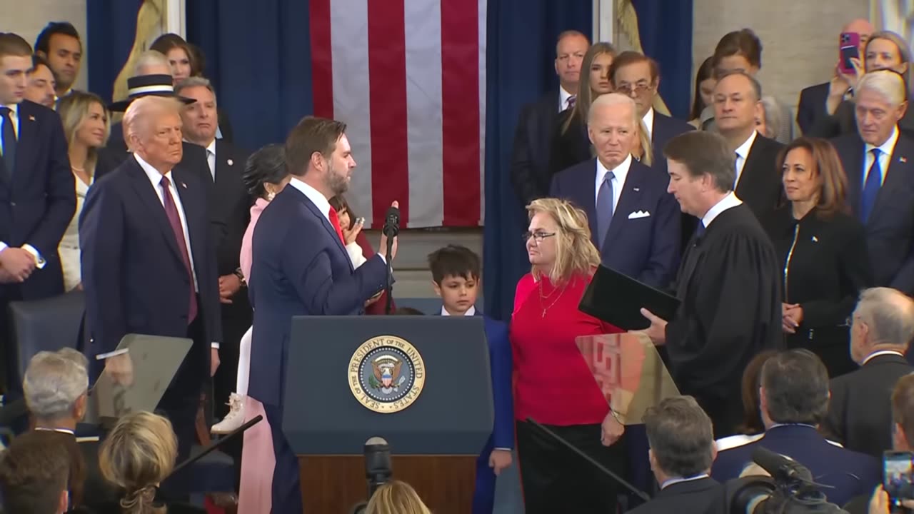 Donald Trump & JD Vance Take The Oath Of Office