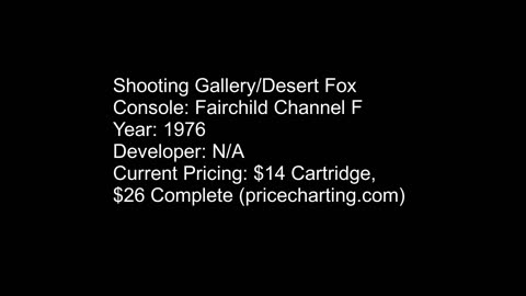 Shooting Gallery/Desert Fox Review (Fairchild Channel F) (1976)