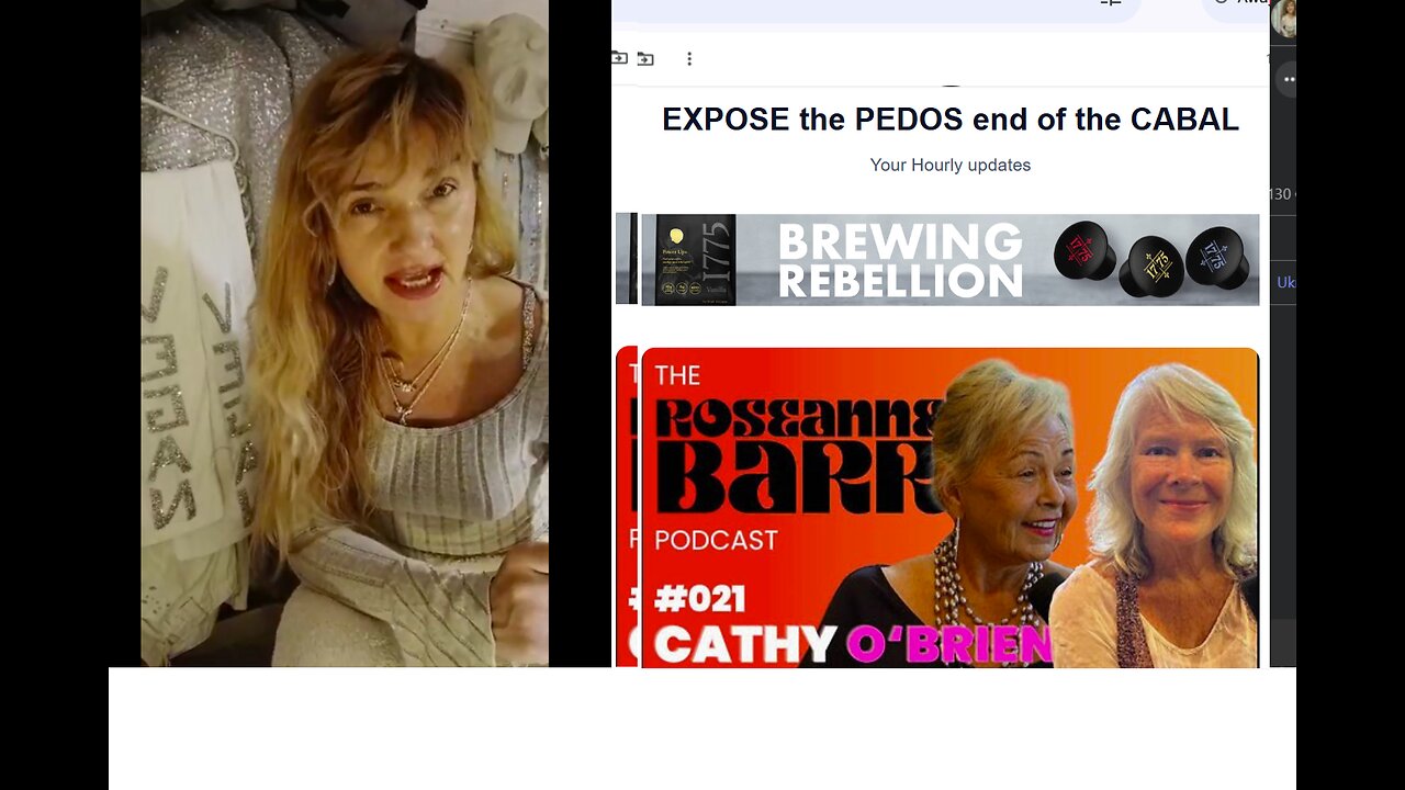 Cathy O'Brian former child sex slave in US gov. Cathy O'Brian, przemycana seksualnie przez US gov.