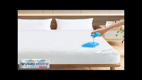 Queen Mattress Protector Waterproof Cover Absorbent & Noiseless Fitted up 18'' Review