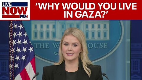 Karoline Leavitt backs 'hell hole Gaza' comments from President Trump | Full White House Briefing