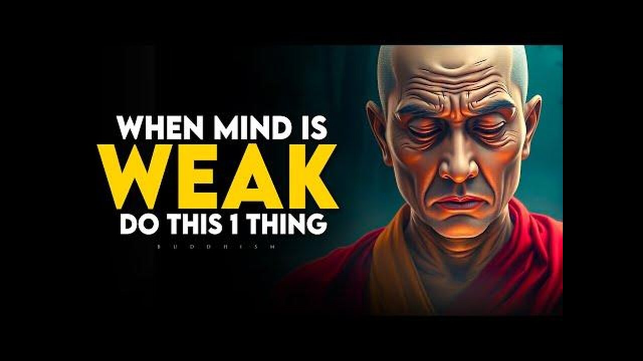 When Your Mind is Weak, This Simple Trick Will Change Everything | Buddhism