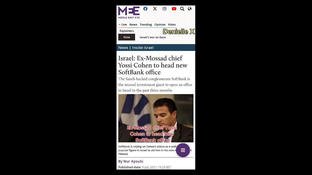 Softbank Mossad Connection