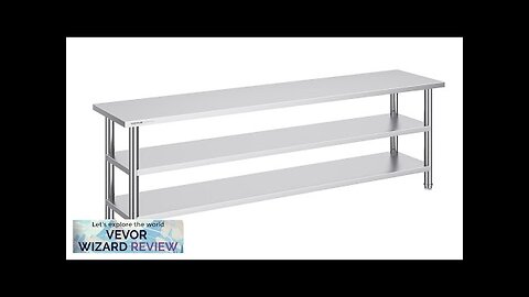 VEVOR Stainless Steel Food Prep Table 14 x 60 x 34 Inch Review