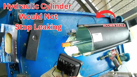 Reviving an Industrial Hydraulic Cylinder: Watch How the Seals Blew!