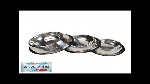 Pet Dog Cat Stainless Steel Bowl Pet Feeding Bowl Cat and Dog Review