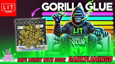 Getting Couch Locked on Gorilla Glue from LIT! Dankin with the Flamingos Review!!