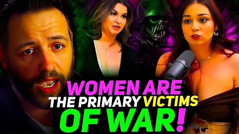 Andrew HEATED DEBATE w/ Liberal Feminist Claim That Women Are The 'Primary Victims of War'