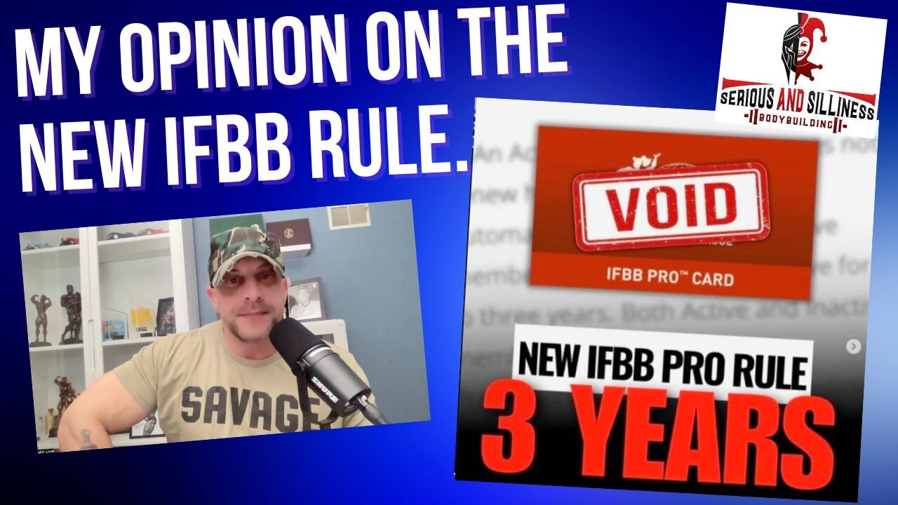 My Opinion on the new IFBB Rule.