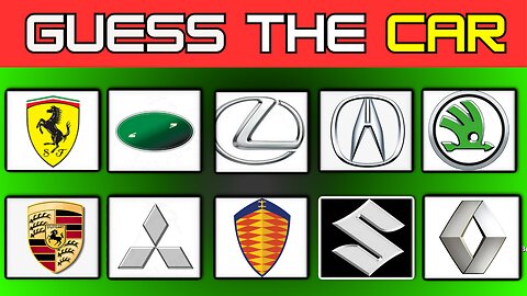 Guess the Car Brand Logo Quiz|Easy,Medium,Hard
