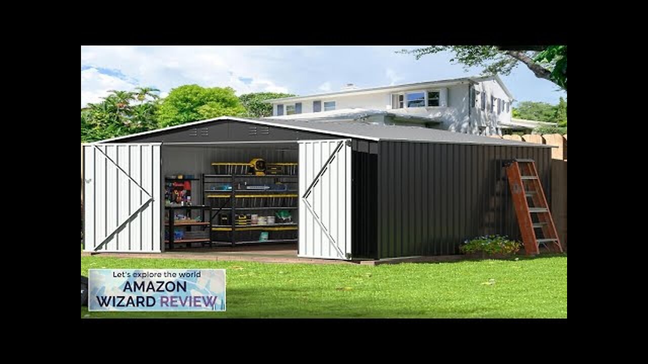 10x10 FT Outdoor Storage Shed Garden Shed with Updated Frame Structure Review