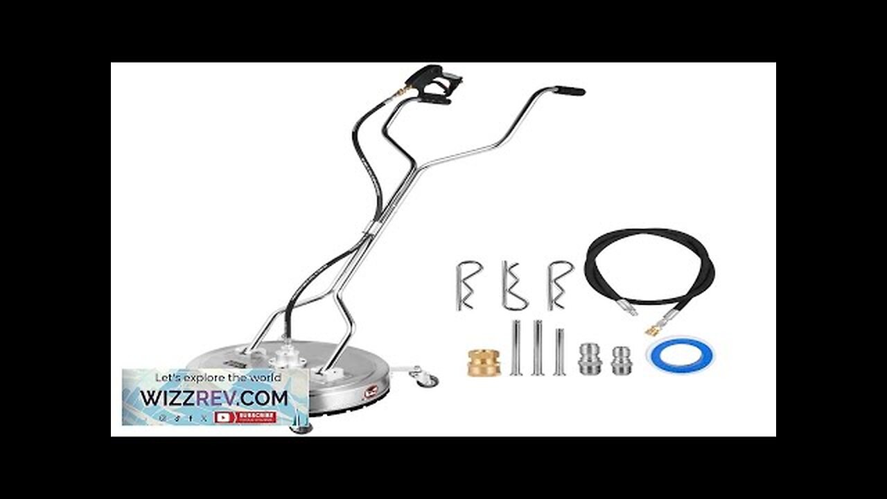 VEVOR Pressure Washer Surface Cleaner 23'' Max. 4000 PSI Pressure by 3 Review