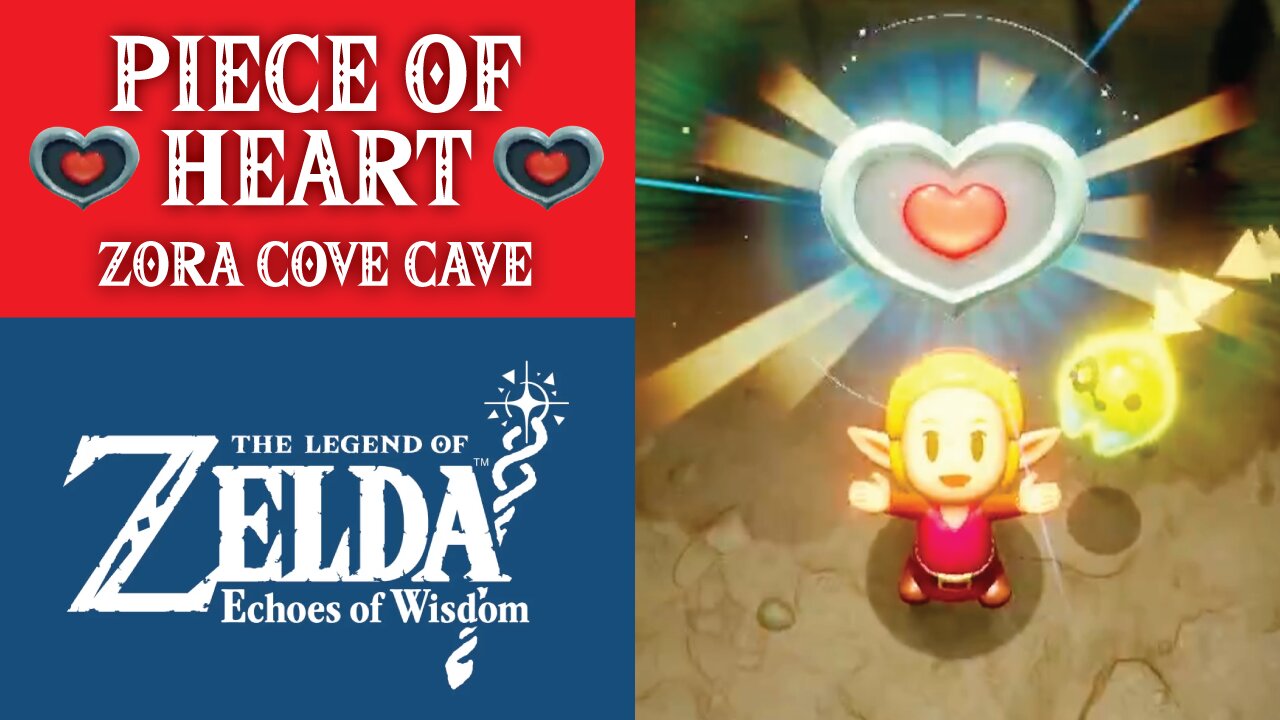 Piece of Heart in Zora Cove Cave | The Legend of Zelda: Echoes of Wisdom