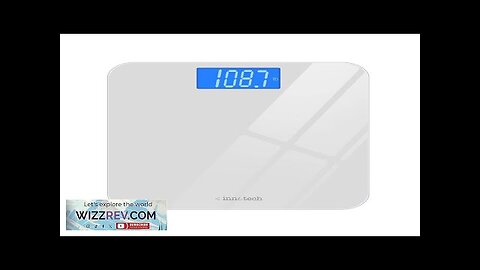 Innotech® Digital Bathroom Scale with Easy-to-Read Backlit LCD (White) Review