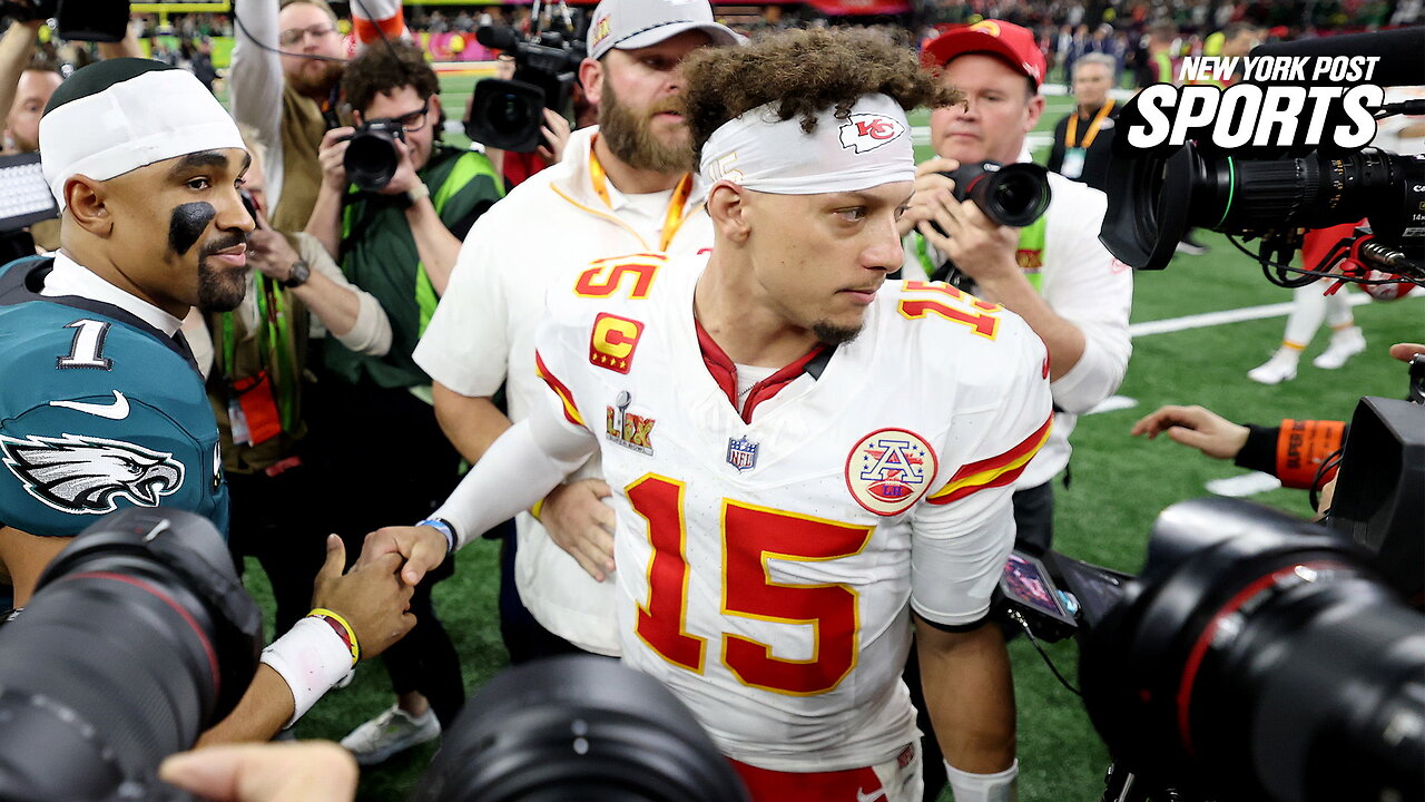 Patrick Mahomes reacts to Chiefs' Super Bowl loss to Eagles