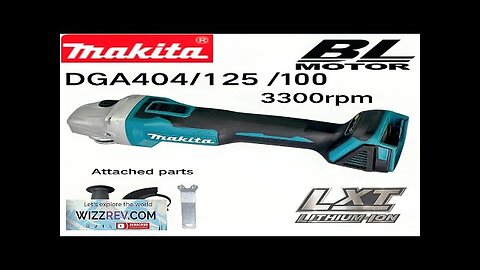 Makita DGA404 18V 125mm/100mm Brushless Lithium Electric Angle Grinder Rechargeable Cutting Review