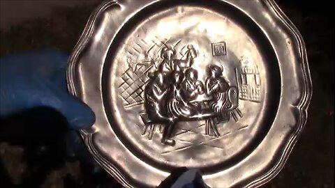 How to polish an Antique Pewter Plate to a Mirror Finish