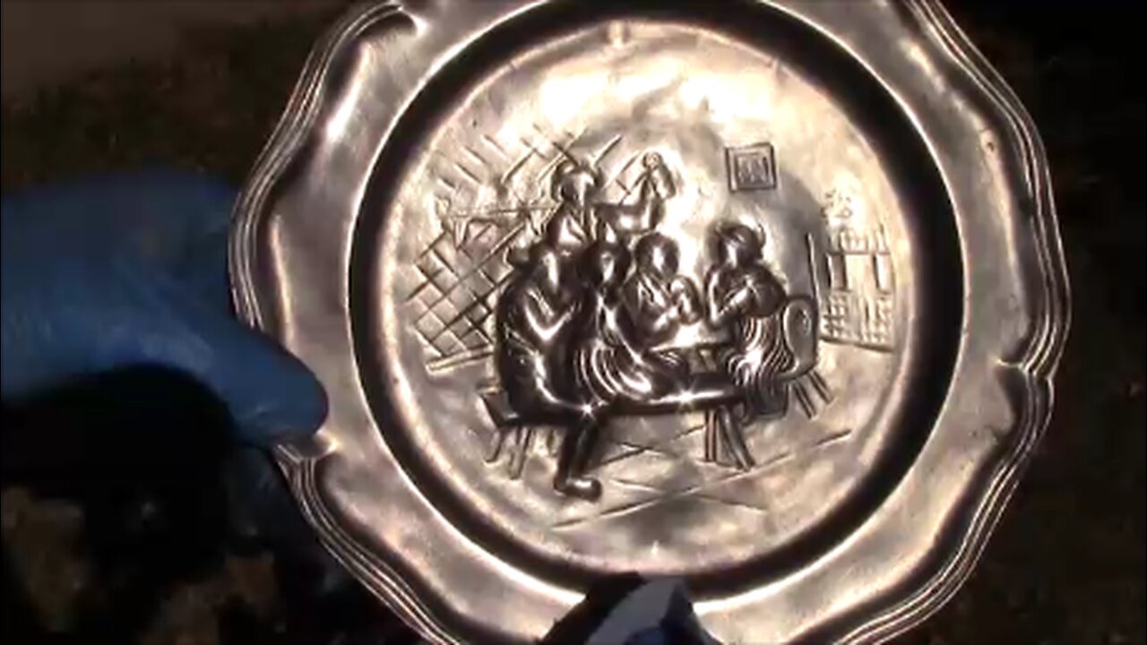 How to polish an Antique Pewter Plate to a Mirror Finish