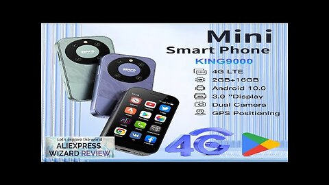 SERVO KING 9000 3.0" HD Display Small Smartphone Android 10.0 Network 4G Review